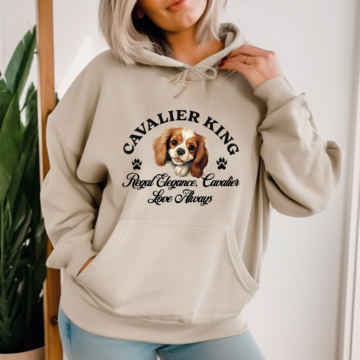 Cavalier King Charles Spaniel Unisex Hoodie – Regal Elegance Meets Everyday Comfort, Celebrate Cavalier Love Always