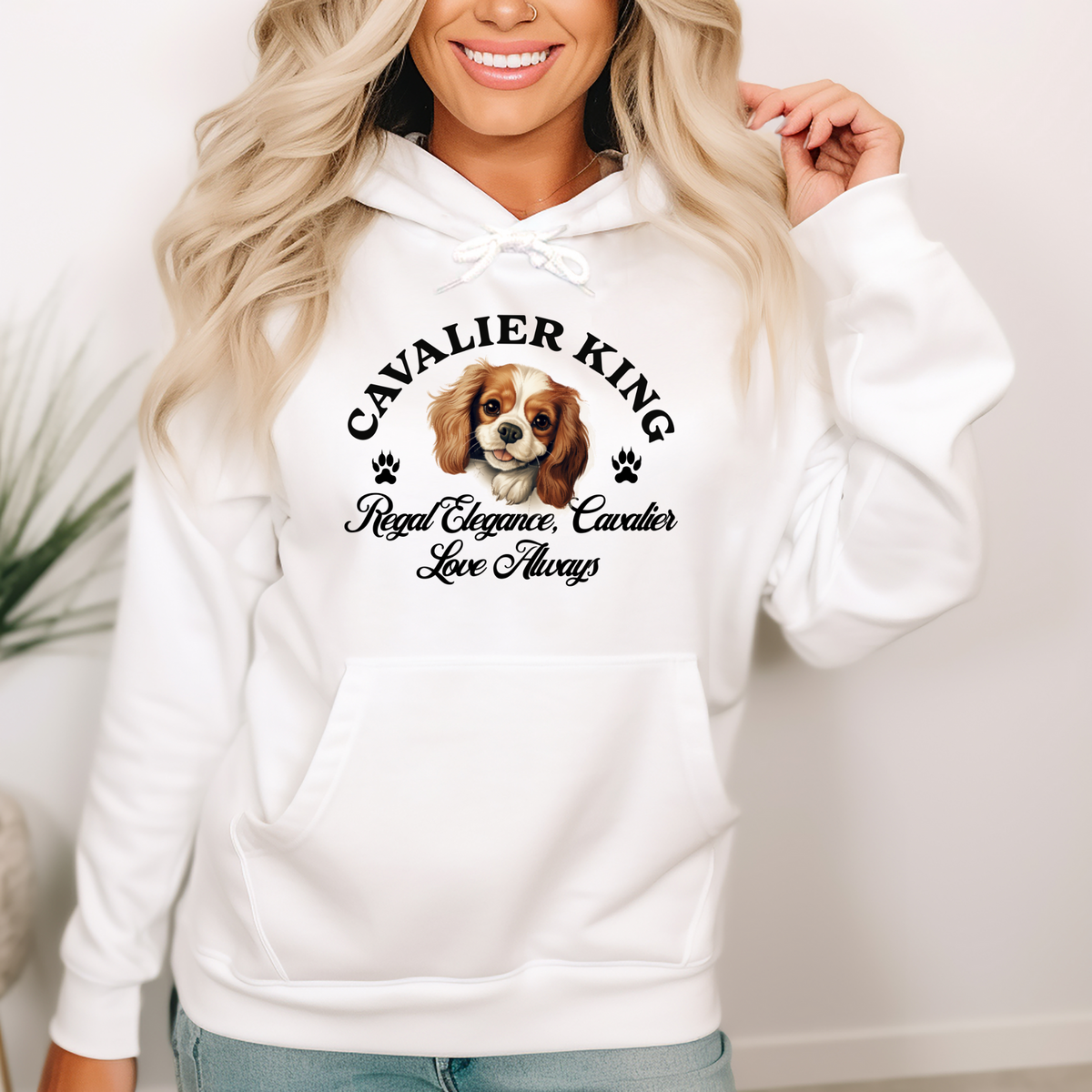 Cavalier King Charles Spaniel Unisex Hoodie – Regal Elegance Meets Everyday Comfort, Celebrate Cavalier Love Always