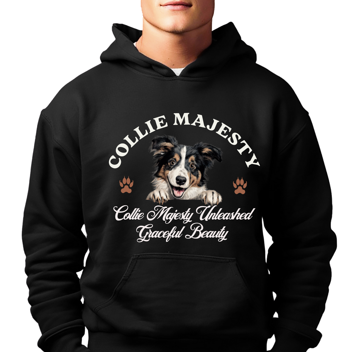 Collie Majesty Hoodie - Unleash Graceful Beauty with Style, Comfort, and a Touch of Dog Lover Pride