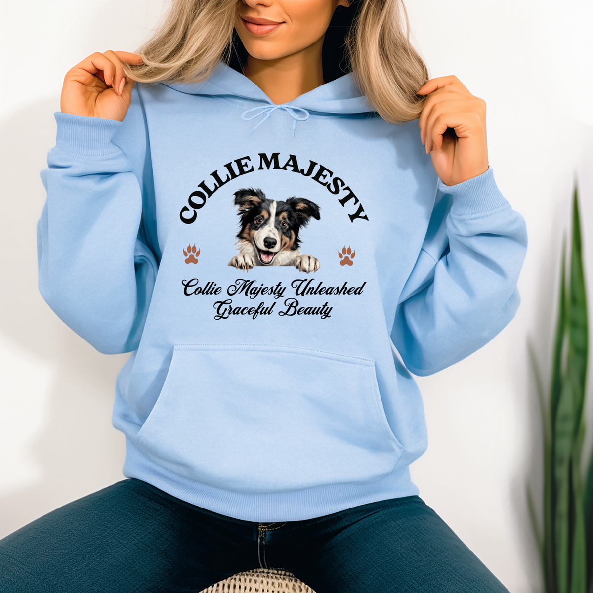 Collie Majesty Hoodie - Unleash Graceful Beauty with Style, Comfort, and a Touch of Dog Lover Pride