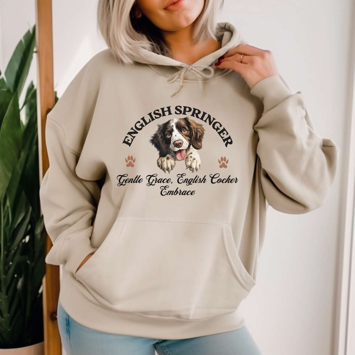 English Springer Hoodie - Energetic Elegance and Bliss, Perfect Unisex Fit for Dog Enthusiasts