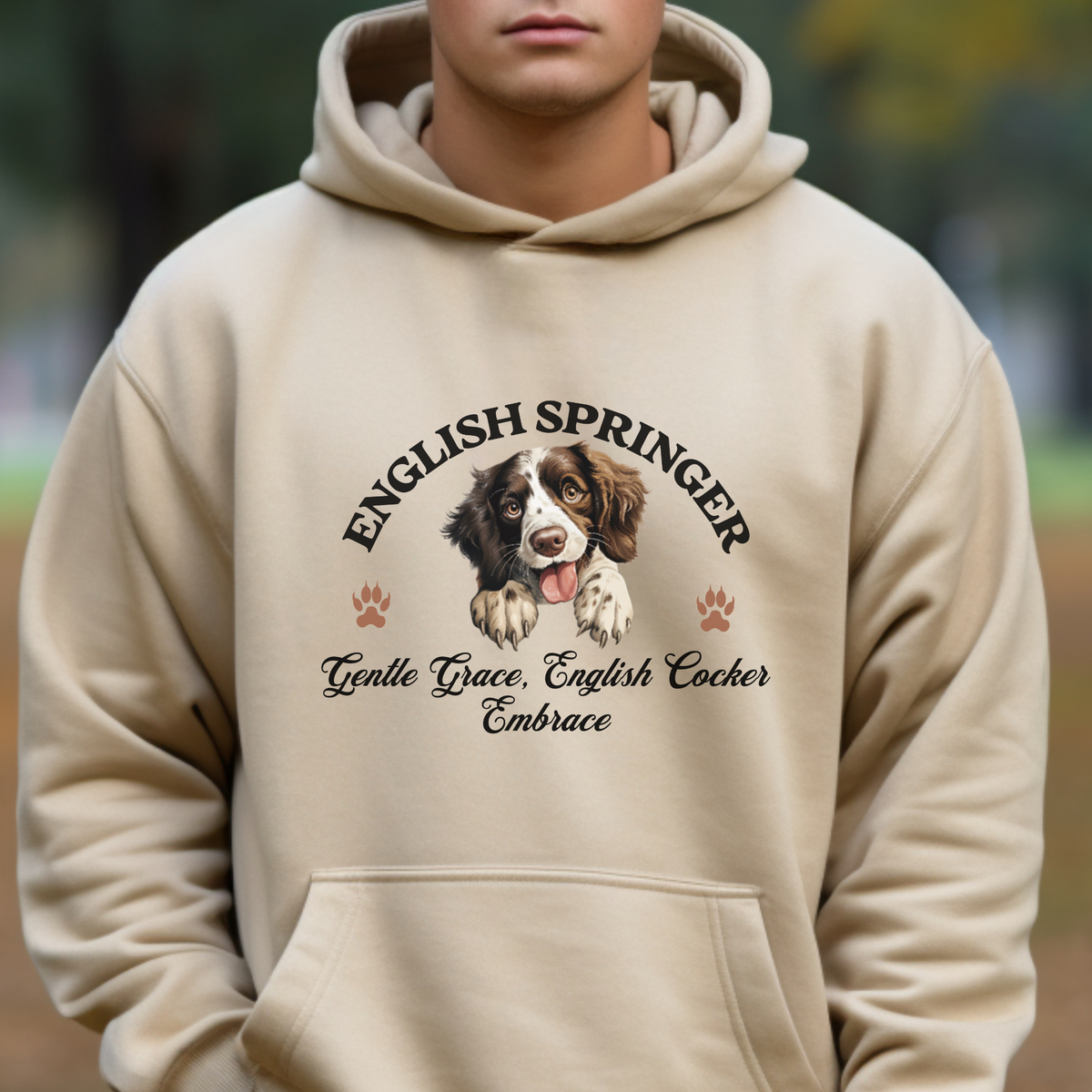 English Springer Hoodie - Energetic Elegance and Bliss, Perfect Unisex Fit for Dog Enthusiasts