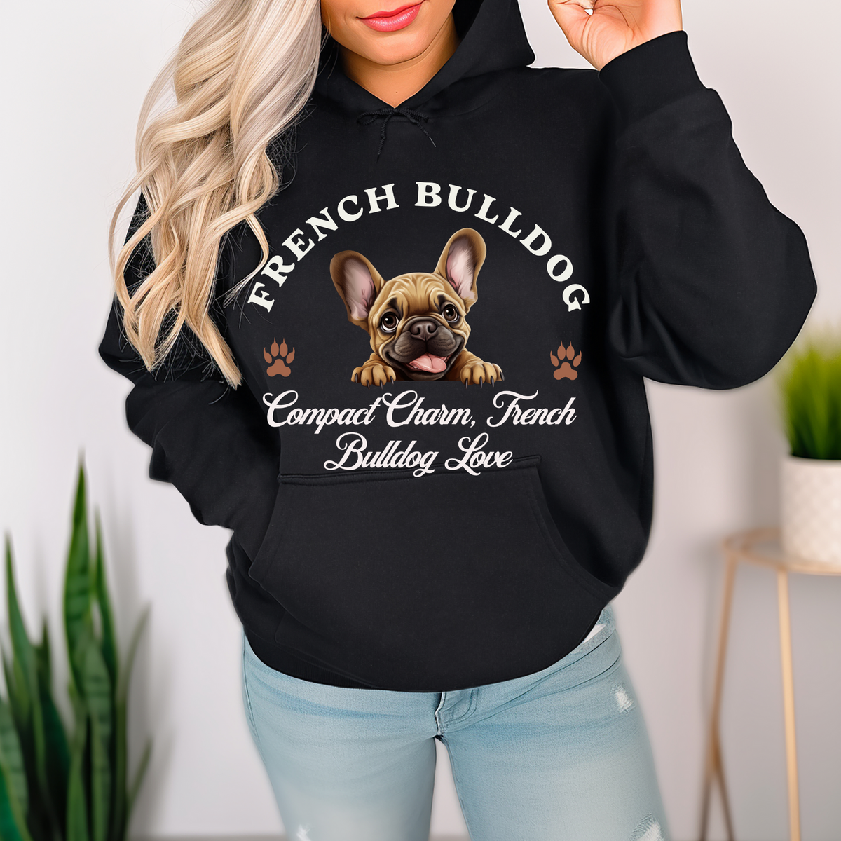 French Bulldog Unisex Hoodie – Compact Charm, Cozy Comfort for French Bulldog Love