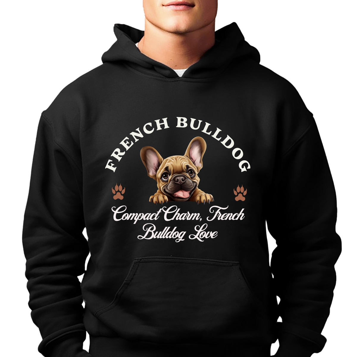 French Bulldog Unisex Hoodie – Compact Charm, Cozy Comfort for French Bulldog Love