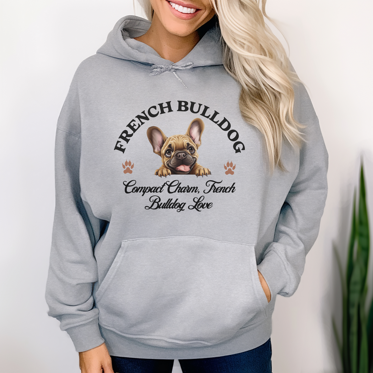 French Bulldog Unisex Hoodie – Compact Charm, Cozy Comfort for French Bulldog Love