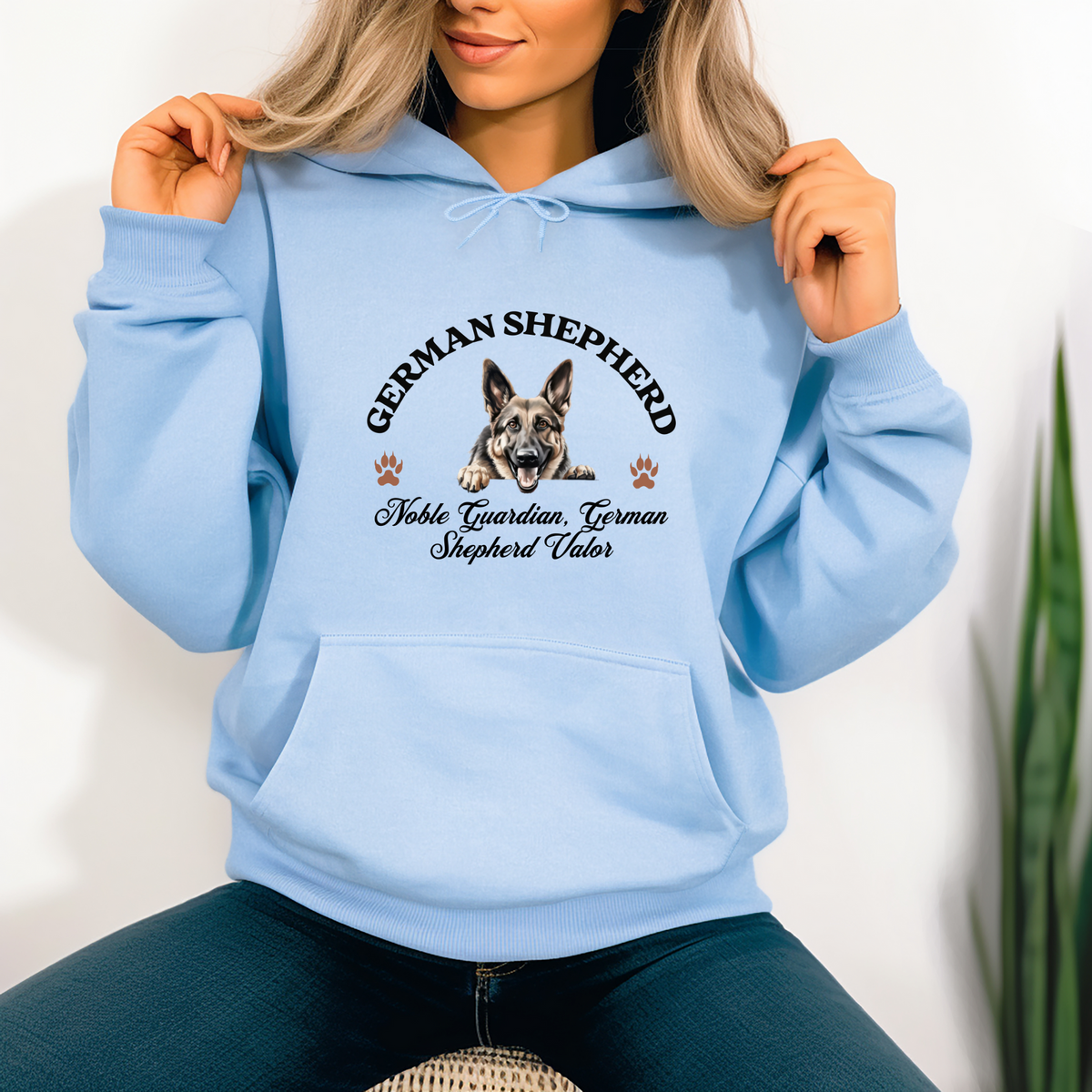 German Shepherd Unisex Hoodie – Noble Guardian, Bold Comfort for German Shepherd Valor