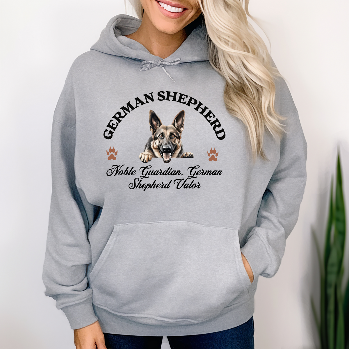 German Shepherd Unisex Hoodie – Noble Guardian, Bold Comfort for German Shepherd Valor