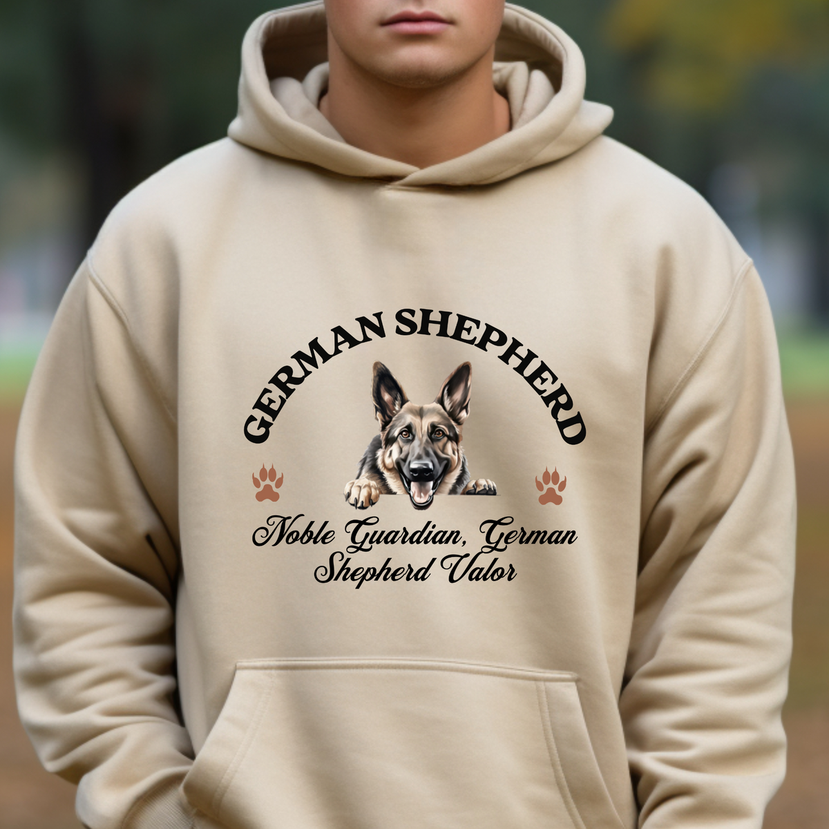 German Shepherd Unisex Hoodie – Noble Guardian, Bold Comfort for German Shepherd Valor