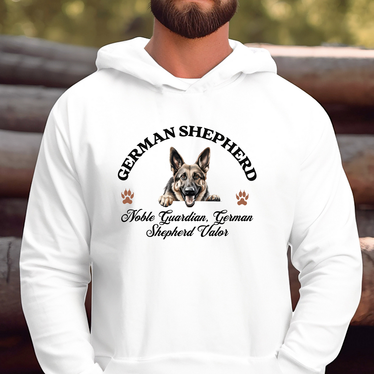 German Shepherd Unisex Hoodie – Noble Guardian, Bold Comfort for German Shepherd Valor