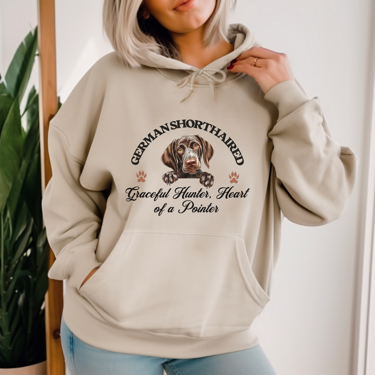 German Shorthaired Unisex Hoodie – Graceful Hunter, Pointer-Inspired Comfort and Style