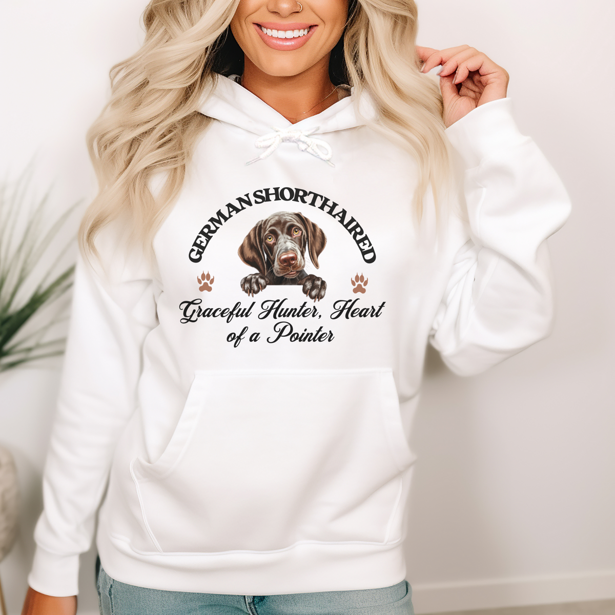 German Shorthaired Unisex Hoodie – Graceful Hunter, Pointer-Inspired Comfort and Style