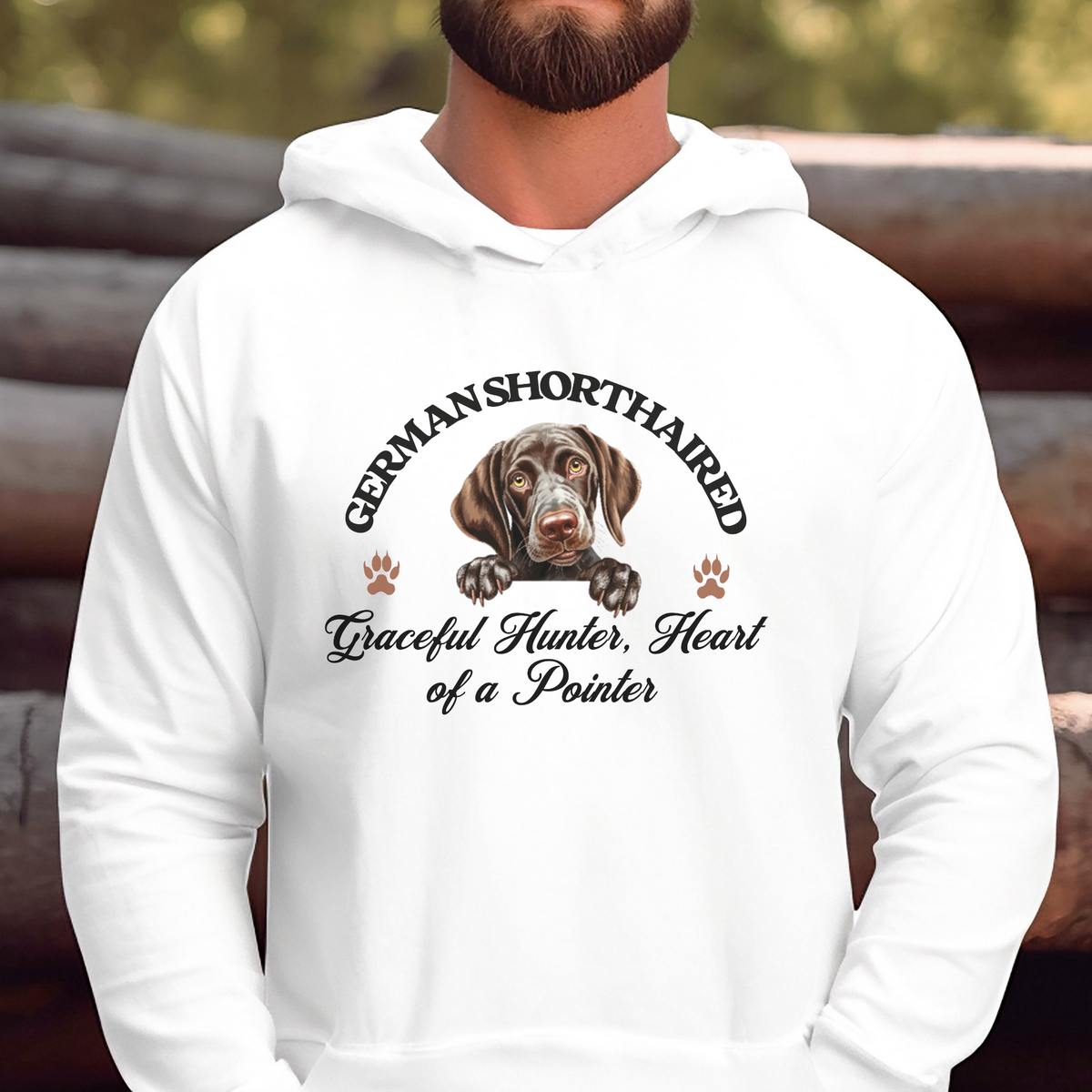 German Shorthaired Unisex Hoodie – Graceful Hunter, Pointer-Inspired Comfort and Style