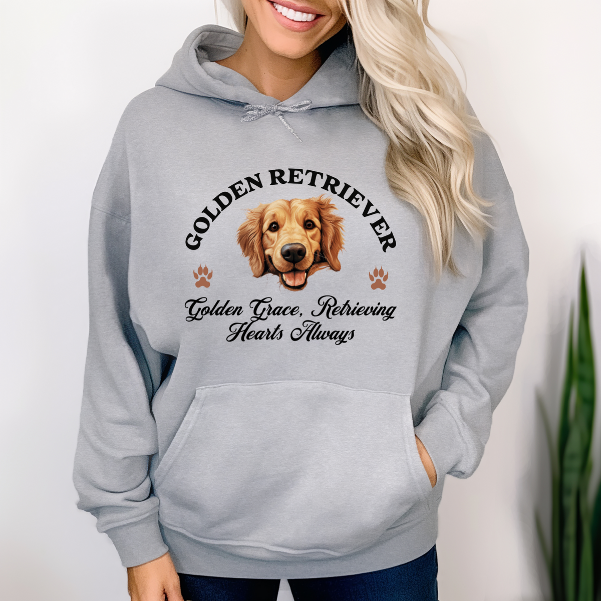 Golden Retriever Unisex Hoodie – Golden Grace, Cozy Style for Retrieving Hearts Always