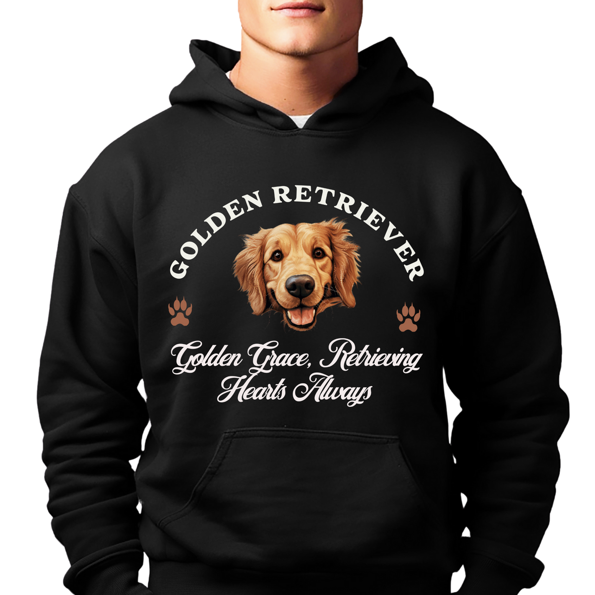 Golden Retriever Unisex Hoodie – Golden Grace, Cozy Style for Retrieving Hearts Always