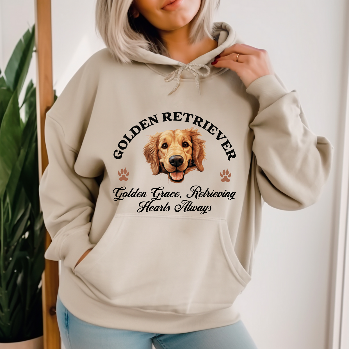 Golden Retriever Unisex Hoodie – Golden Grace, Cozy Style for Retrieving Hearts Always