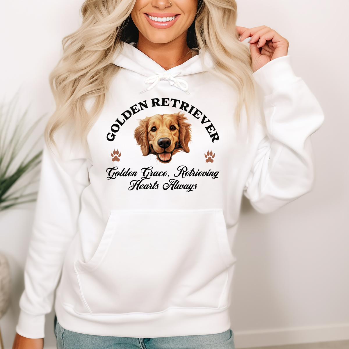 Golden Retriever Unisex Hoodie – Golden Grace, Cozy Style for Retrieving Hearts Always