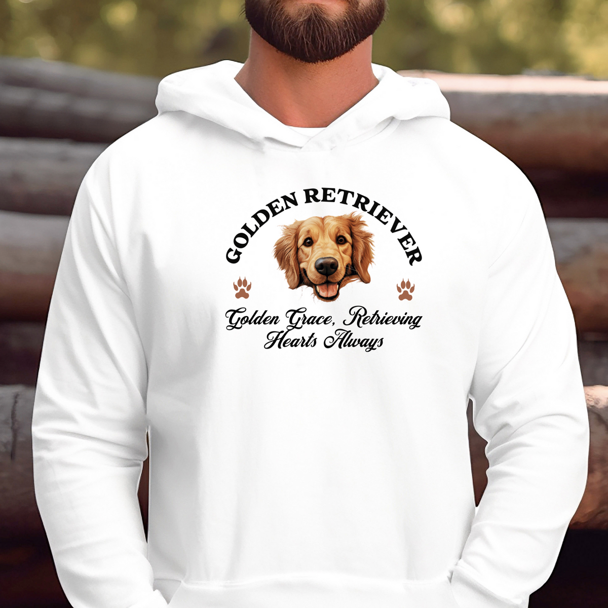 Golden Retriever Unisex Hoodie – Golden Grace, Cozy Style for Retrieving Hearts Always