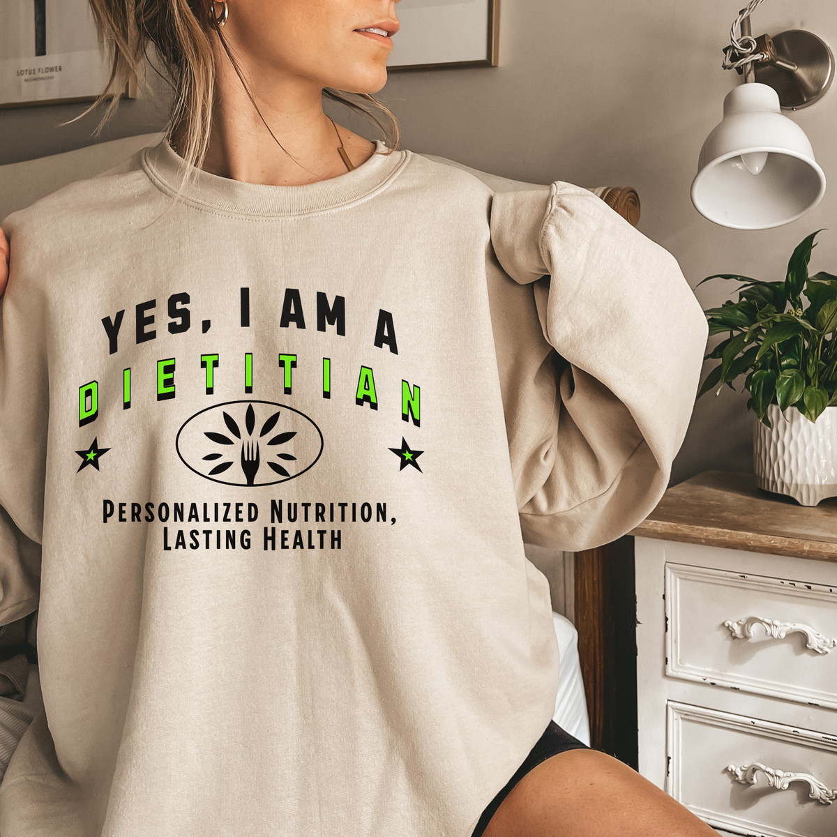 Yes, I Am a Dietitian: Personalized Nutrition Crewneck Sweatshirt – Comfortable and Inspiring