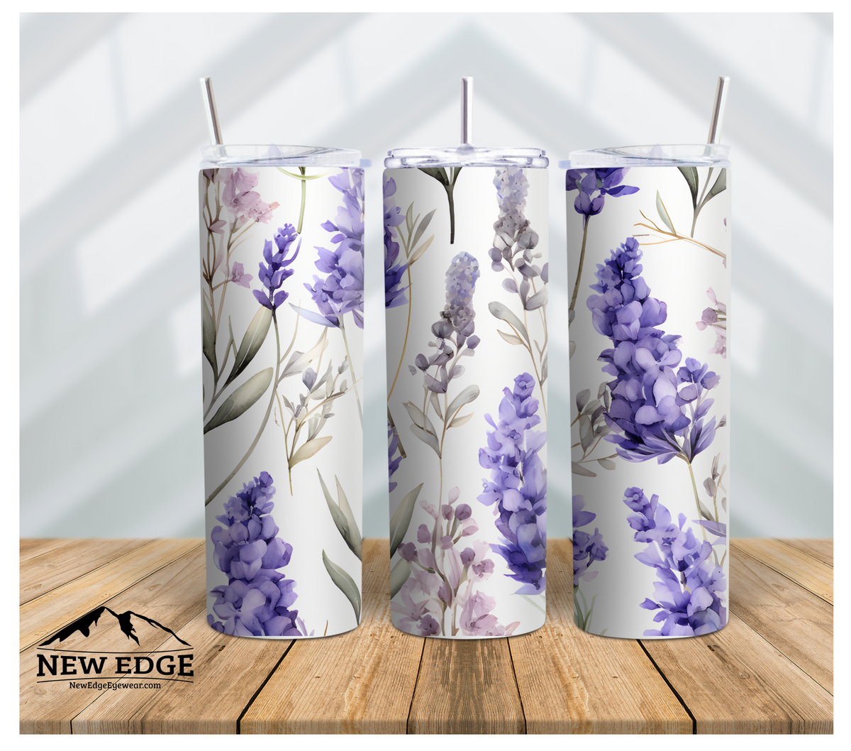 20 OZ 3D SKINNY LAVENDER FLOWER TUMBLER: KEEP YOUR DRINKS FRESH ALL DAY!