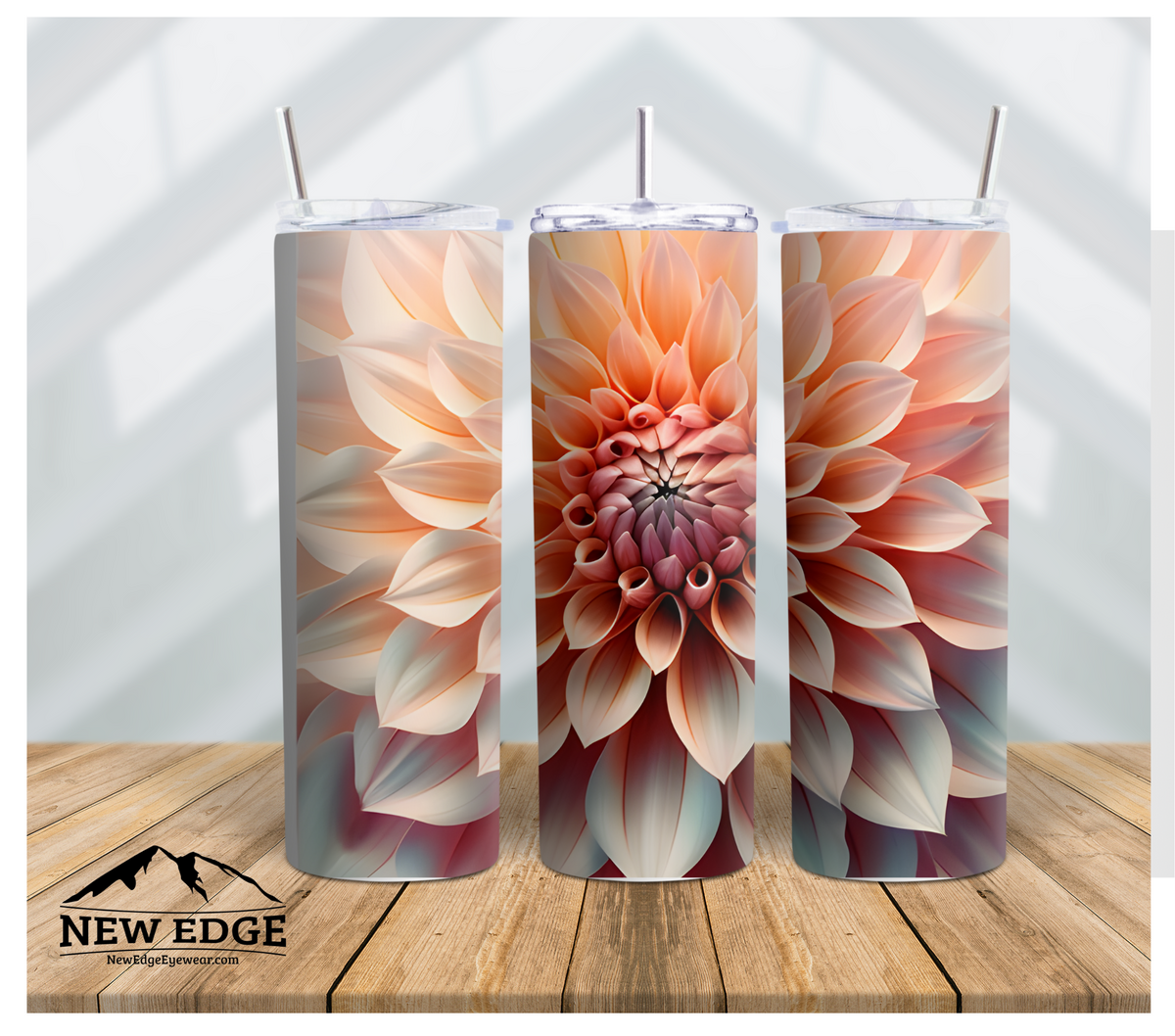 20 OZ SKINNY CHRYSANTHEMUM FLOWER TUMBLER: KEEP YOUR DRINKS FRESH ALL DAY!