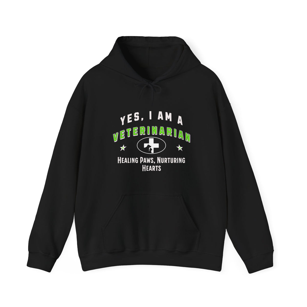 Veterinarian Hoodie - &#39;YES, I AM A VETERINARIAN&#39; Unisex Sweatshirt | Healing Paws, Nurturing Hearts | Perfect Gift for Animal Lovers