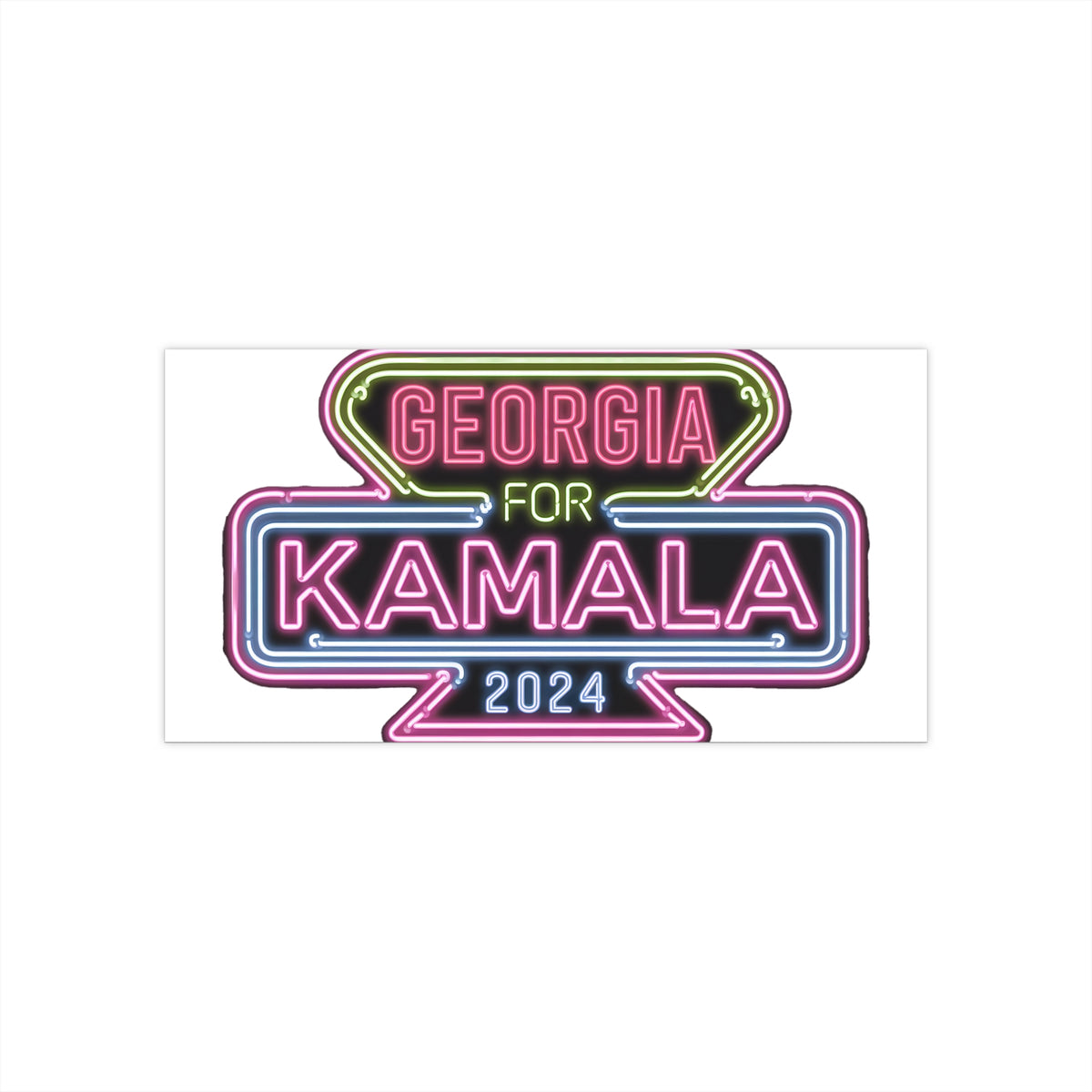 Georgia for Kamala Harris 2024 Presidential Campaign Support Sticker – Show Your Georgia Pride for Kamala