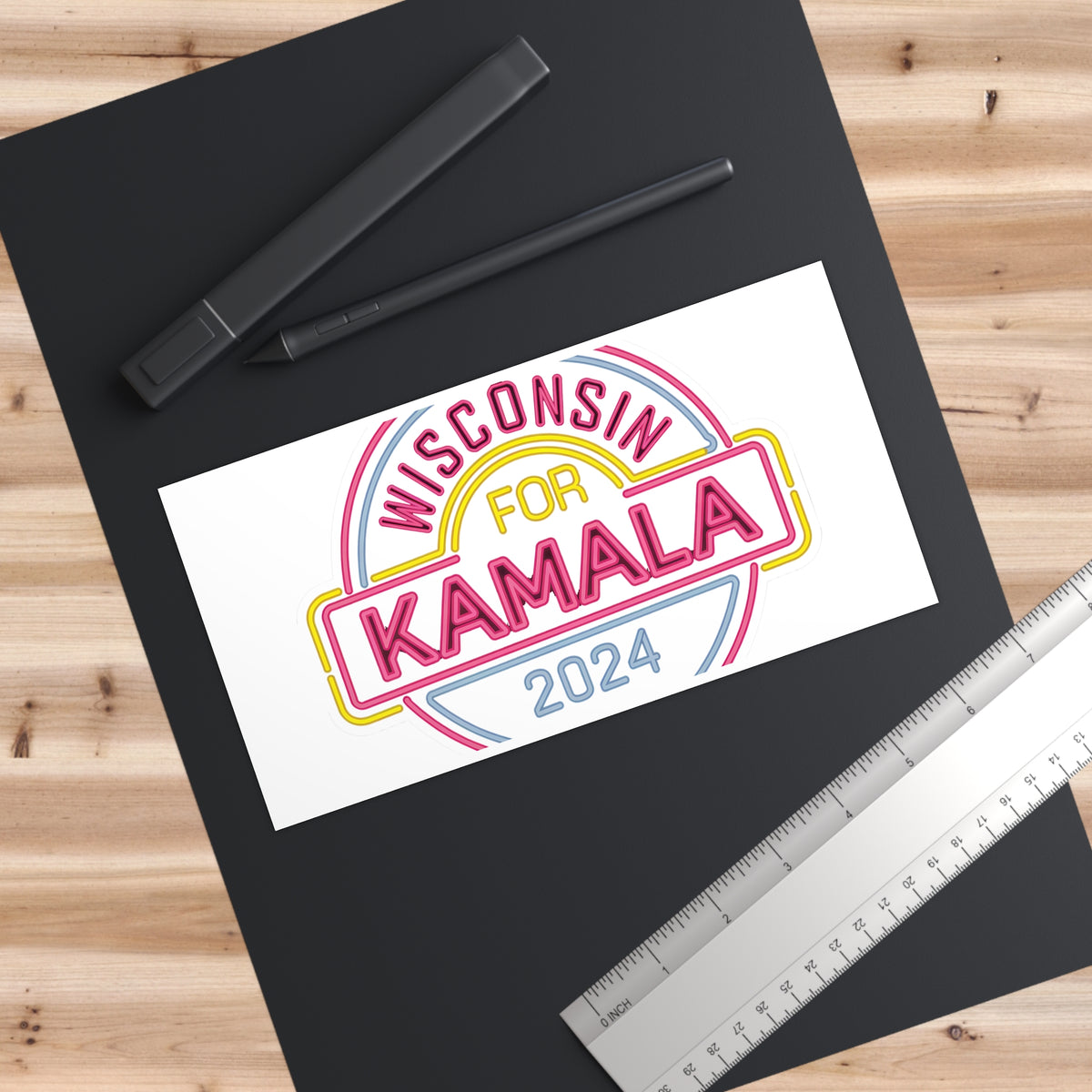 Wisconsin for Kamala 2024 Presidential Campaign Support Sticker