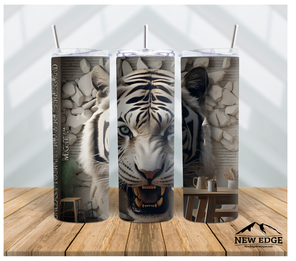 UNLEASH YOUR INNER TIGER WITH THE TIGAR 3D 20 OZ SUBLIMATION TUMBLER