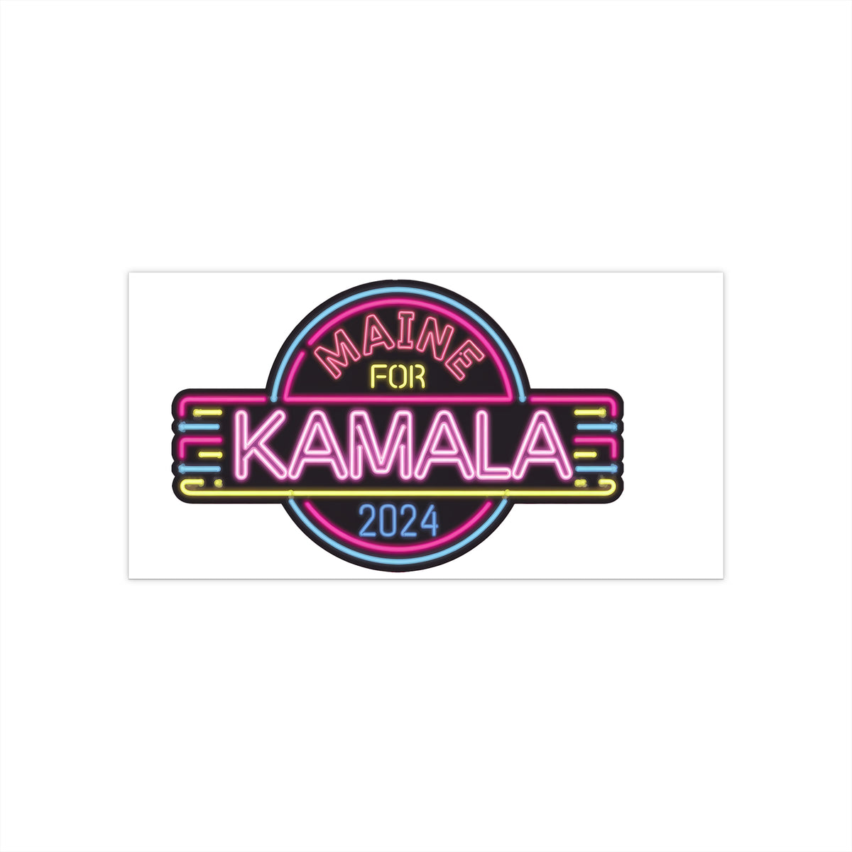 Maine for Kamala Harris 2024 Presidential Campaign Support Sticker – Political Election Decal for Kamala Harris Supporters