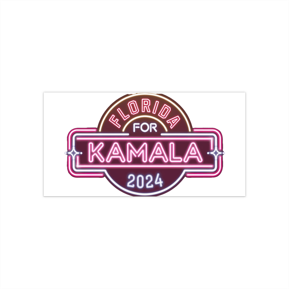 Florida for Kamala Harris 2024 Presidential Campaign Support Sticker – Show Your Florida Pride for Kamala