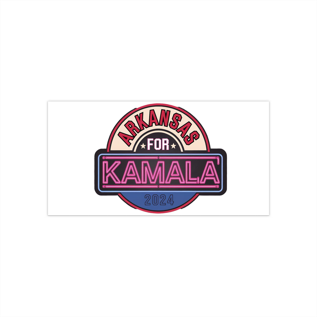 Arkansas for Kamala Harris 2024 Presidential Campaign Support Sticker – Proudly Support Kamala in Arkansas