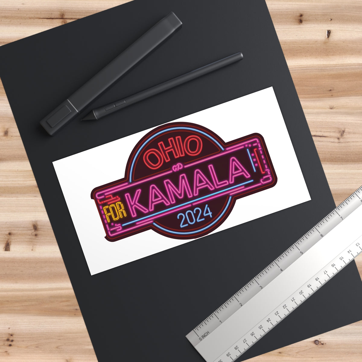 Ohio for Kamala Harris 2024 – Presidential Campaign Support Vinyl Sticker