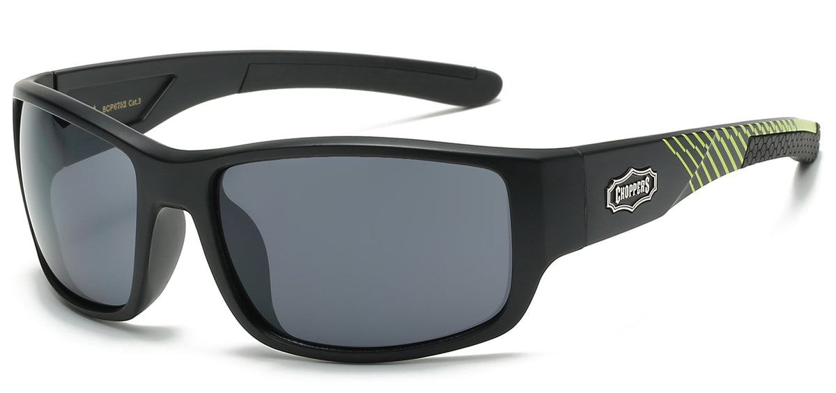 NEW EDGE EYEWEAR CHOPPERS 8CP6752 SLEEK WRAP-AROUND SUNGLASSES