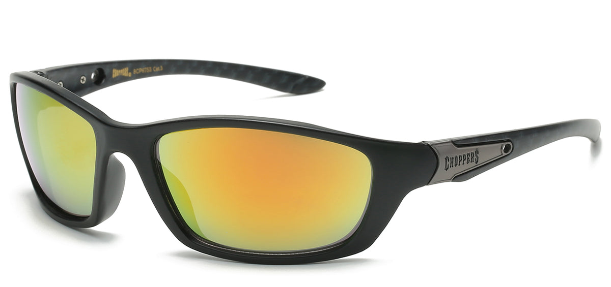 NEW EDGE EYEWEAR CHOPPERS 8CP6753 SLEEK SPORTS WRAP SUNGLASSES