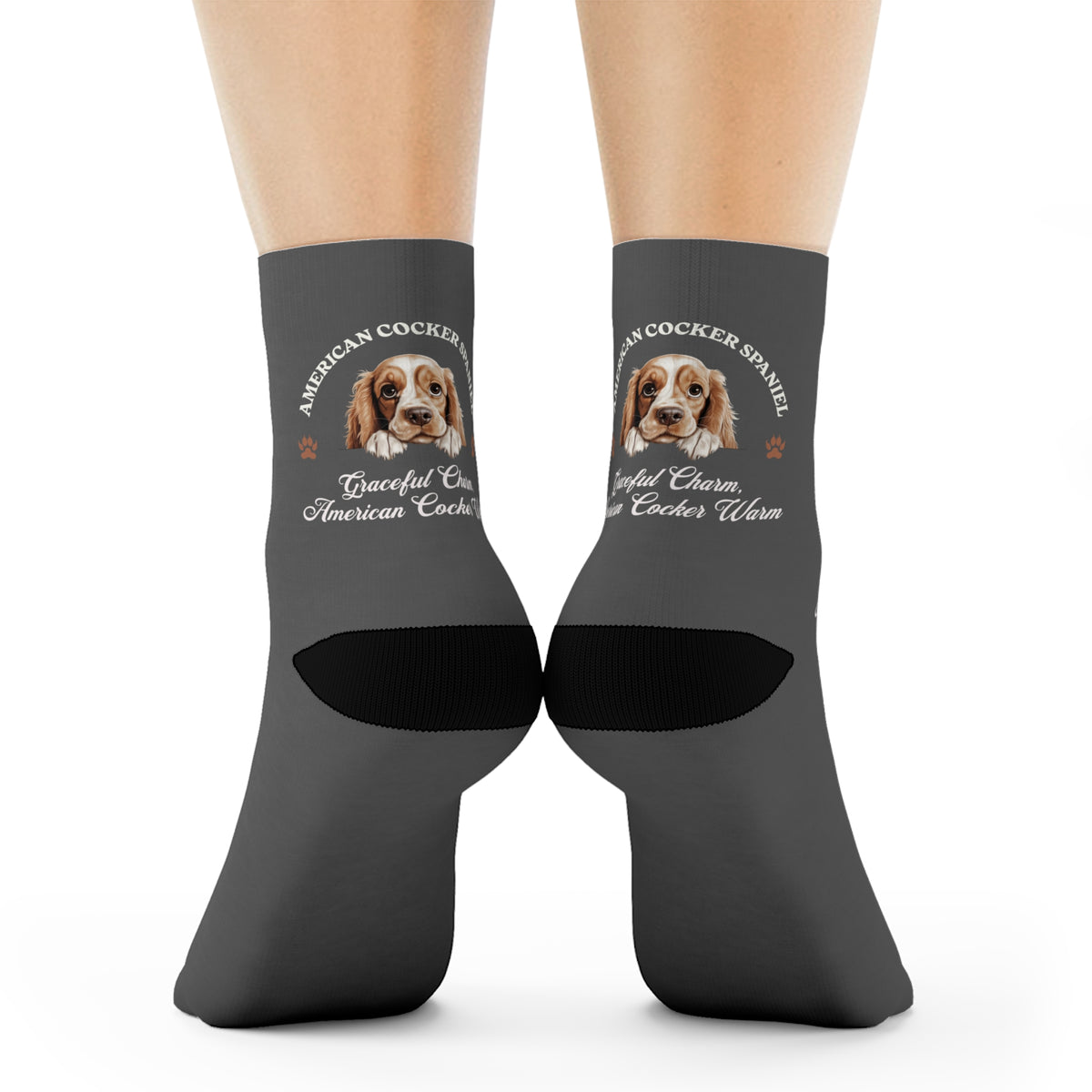 American Cocker Spaniel Dog Crew Socks – Cozy, Fun, Stylish Footwear for Dog Lovers &amp; Spaniel Fans