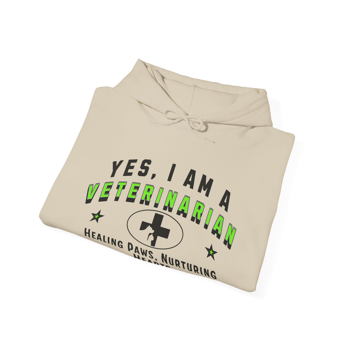 Veterinarian Hoodie - &#39;YES, I AM A VETERINARIAN&#39; Unisex Sweatshirt | Healing Paws, Nurturing Hearts | Perfect Gift for Animal Lovers