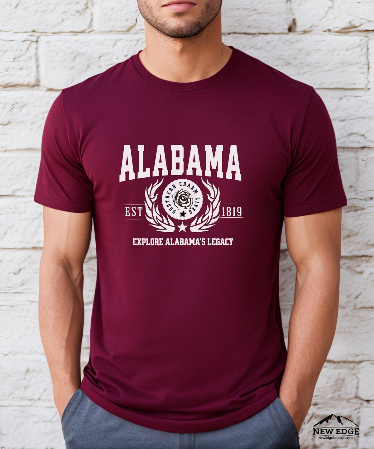 Alabama State - &quot;Explore Alabama&#39;s Legacy&quot; Slogan T-Shirt for Proud Alabamians