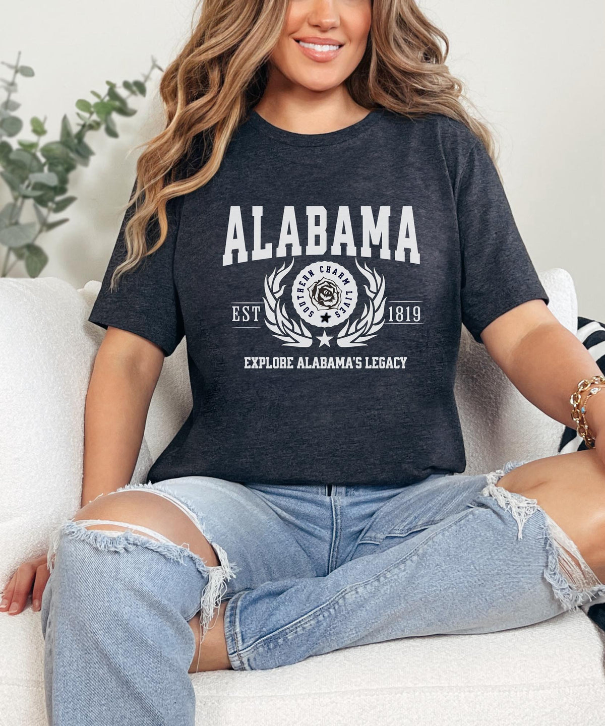 Alabama State - &quot;Explore Alabama&#39;s Legacy&quot; Slogan T-Shirt for Proud Alabamians