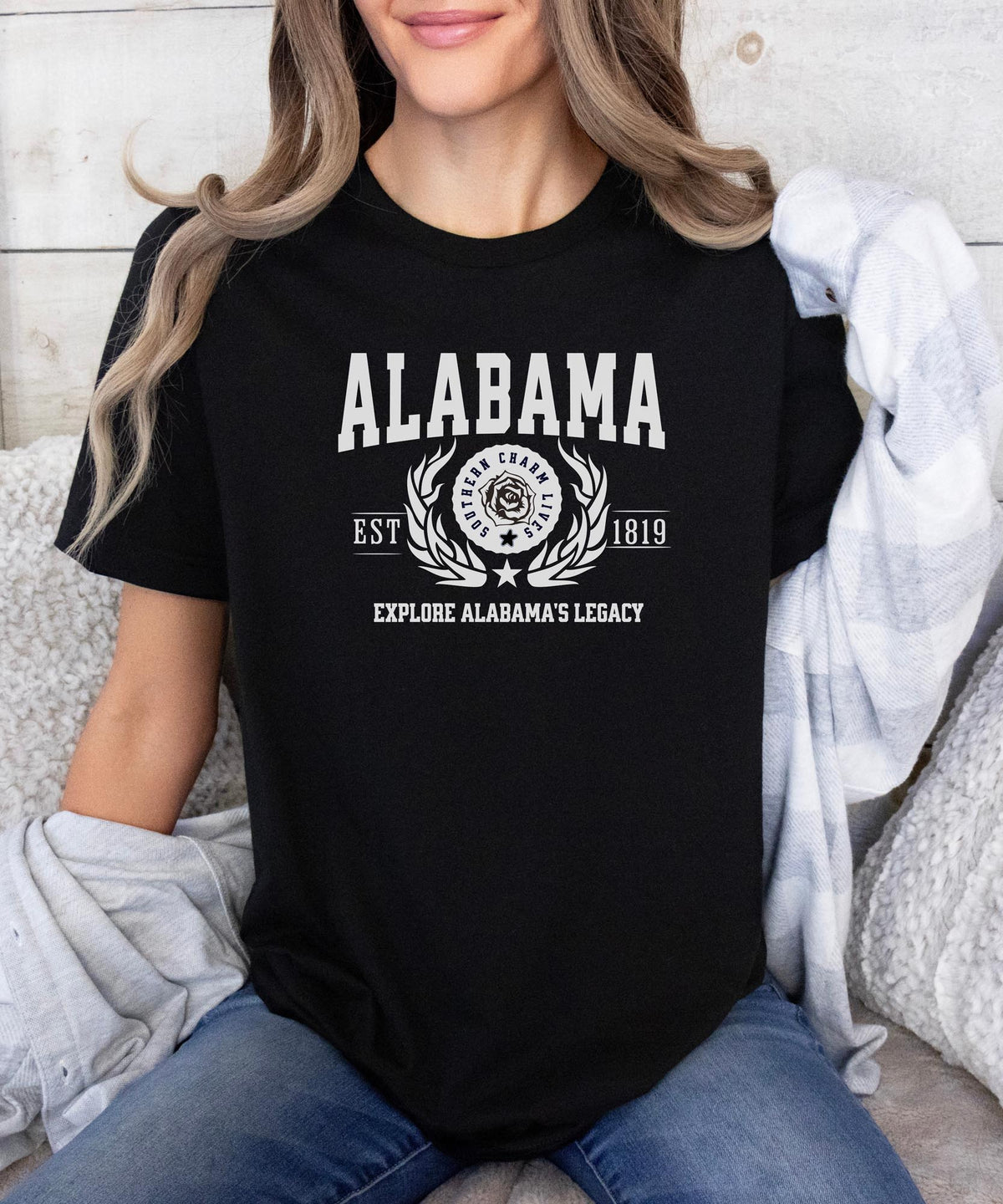 Alabama State - &quot;Explore Alabama&#39;s Legacy&quot; Slogan T-Shirt for Proud Alabamians