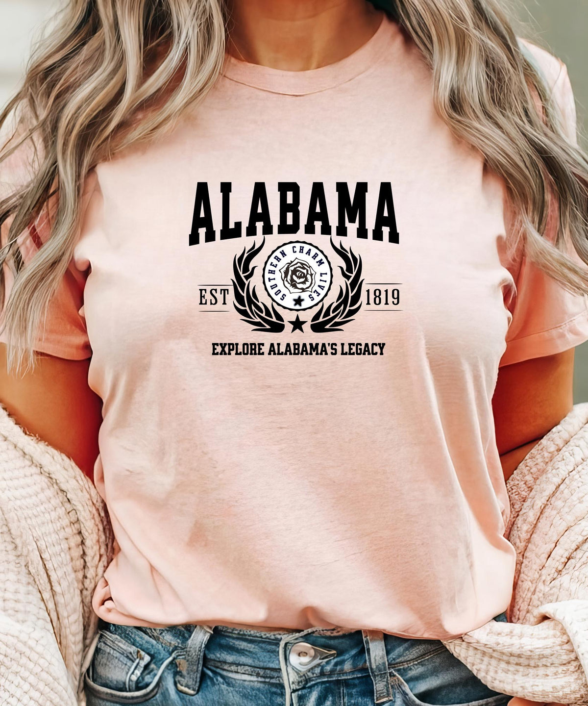 Alabama State - &quot;Explore Alabama&#39;s Legacy&quot; Slogan T-Shirt for Proud Alabamians