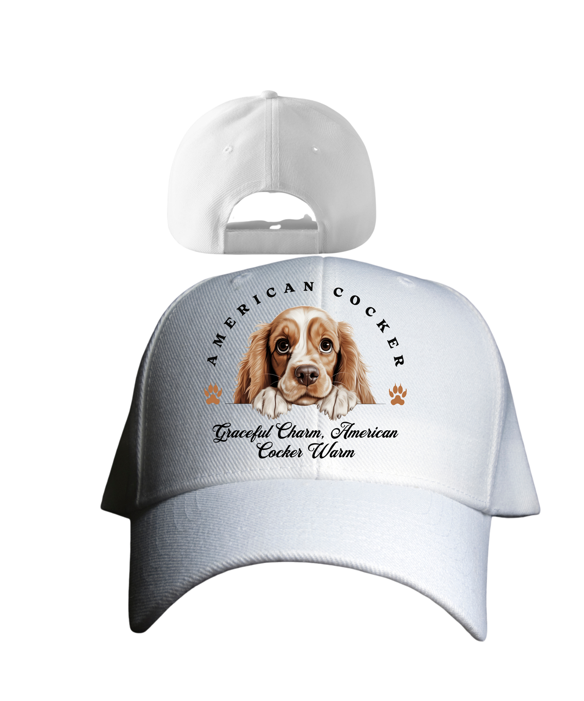 American Cocker Spaniel Unisex Dog Hat - Graceful Charm, American Cocker Warm | Dog Lover Hat, Dog Mom Hat, Dog Dad Hat, Dog Mama Hat, Puppy Love Hat, Funny Dog Hat, Dog Lover Gift, Pet Lover Hat