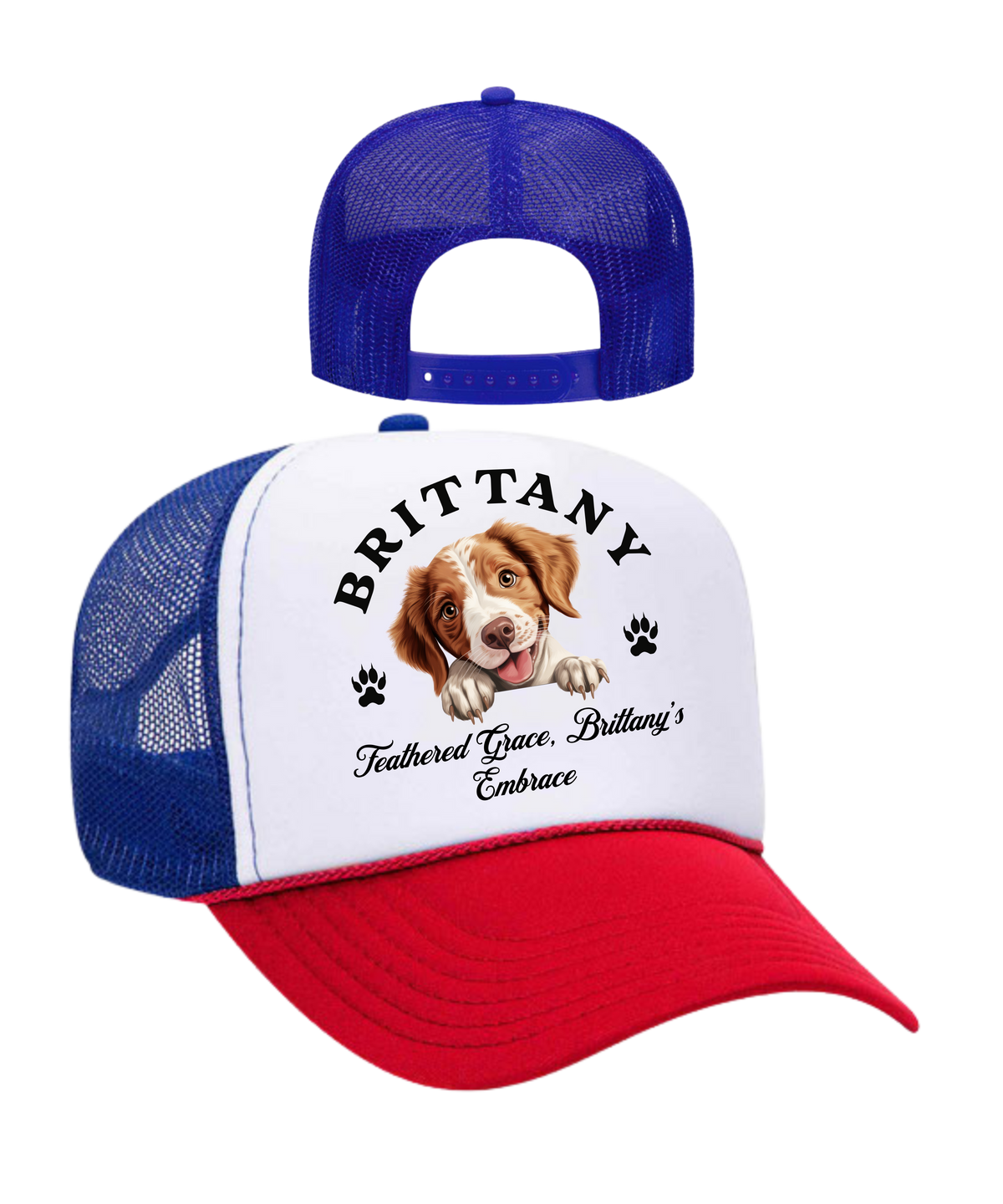 Brittany Unisex Trucker Hat - Dog Lover, Dog Mom, Dog Dad, Pet Lover Gift, Funny Puppy Love Hat