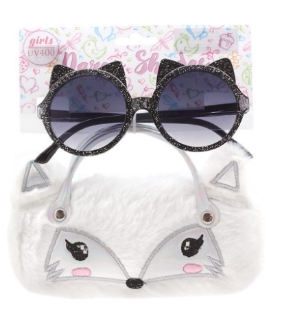 &quot;STYLISH PROTECTION: NEW EDGE DST16C TWEEN GIRL SUNGLASSES WITH CAT CASE&quot;