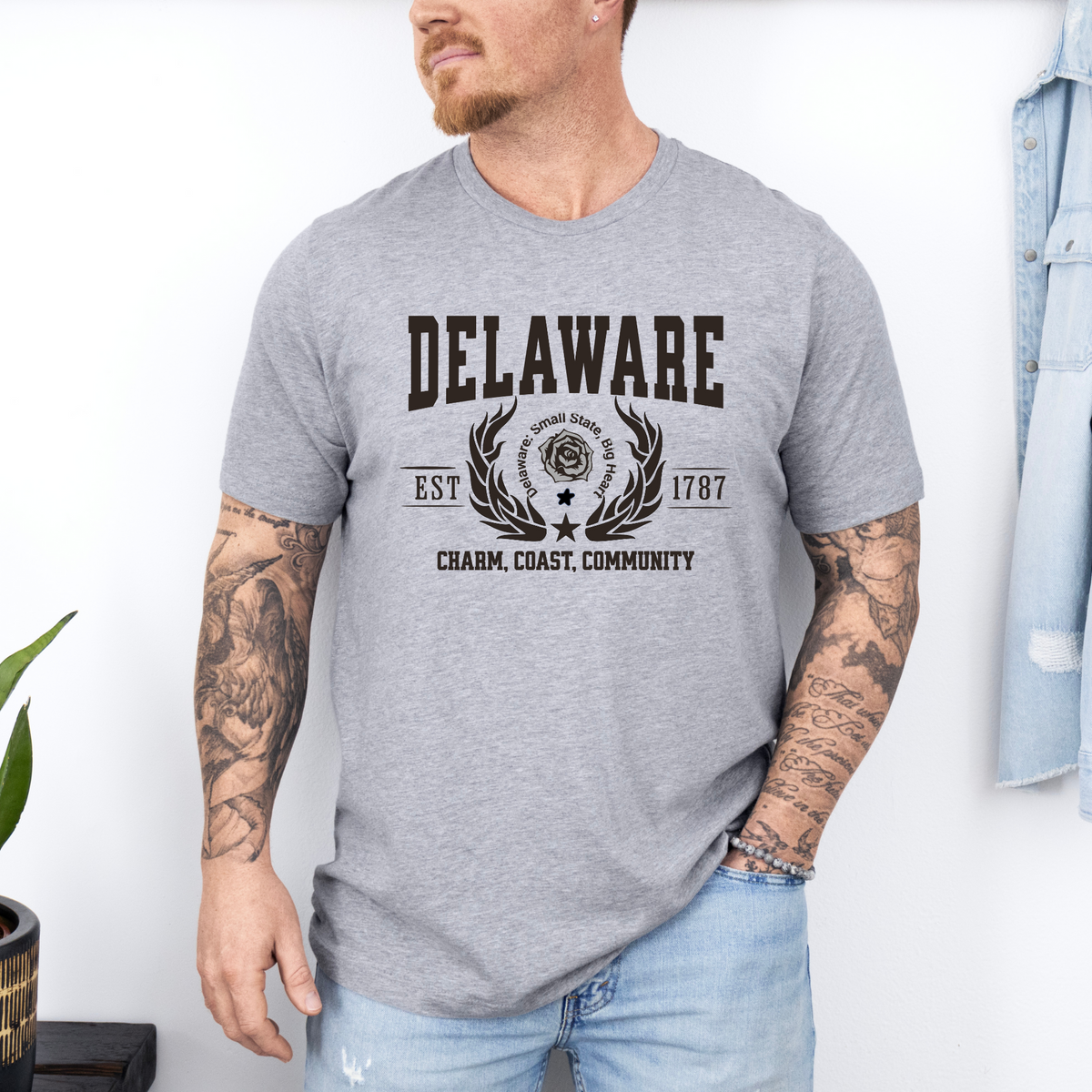 Delaware State T-Shirt – &quot;Small State, Big Heart&quot; Unisex Tee for Delaware Lovers