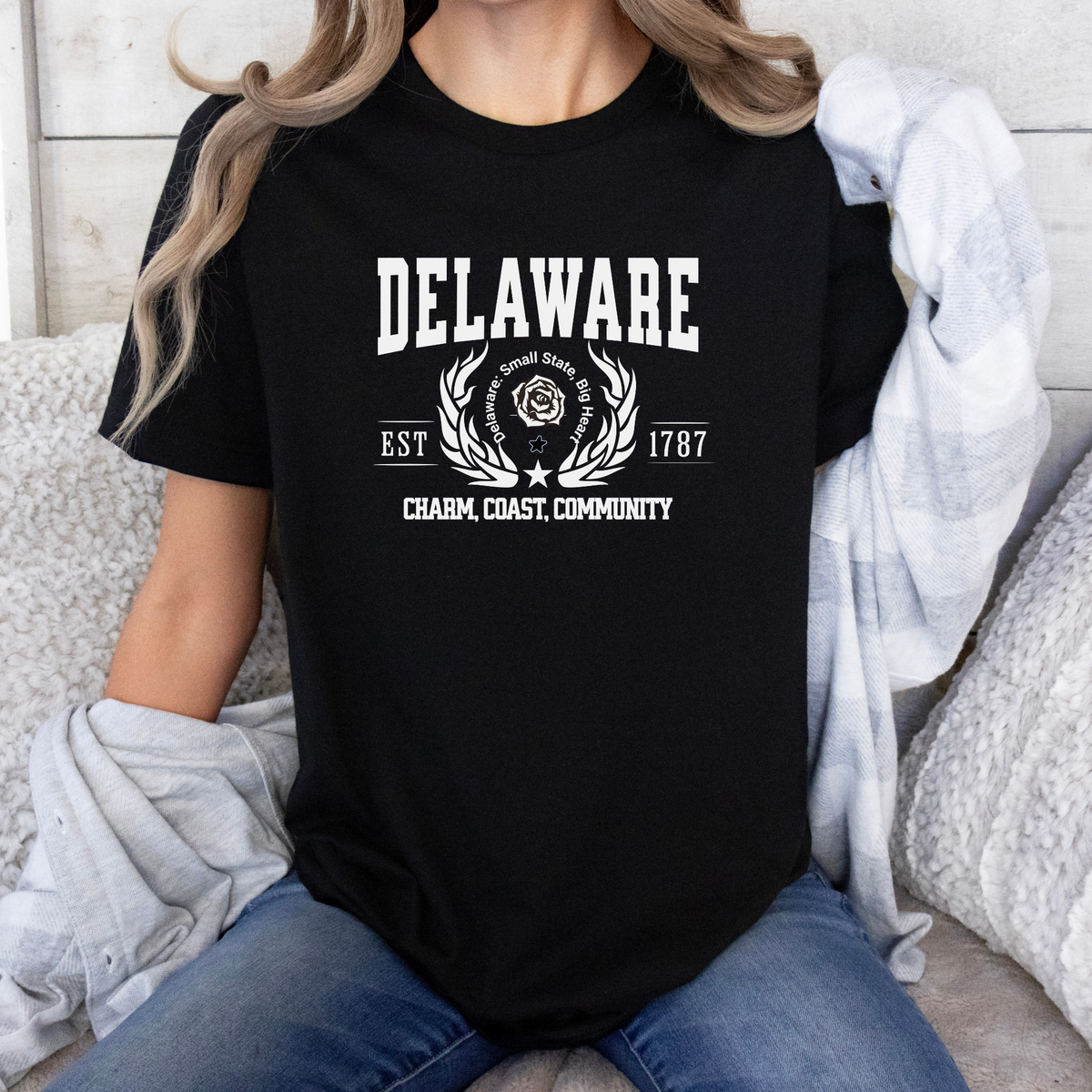 Delaware State T-Shirt – &quot;Small State, Big Heart&quot; Unisex Tee for Delaware Lovers