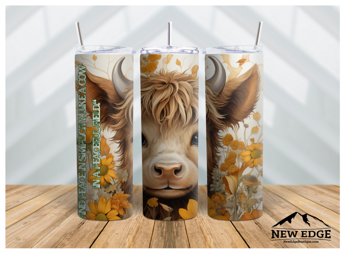 STEADY COW INSPIRATION: 20 OZ DOMESTIC ANIMAL SKINNY TUMBLER