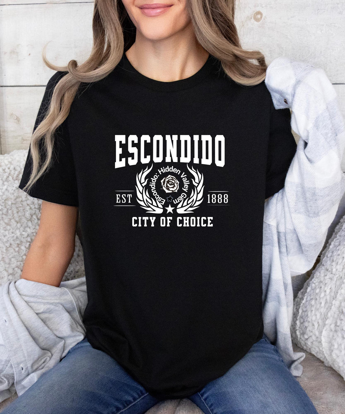 Escondido &quot;City of Choice&quot; California City T-Shirt – Unique Graphic Tee for Proud Locals and Southern California Fans