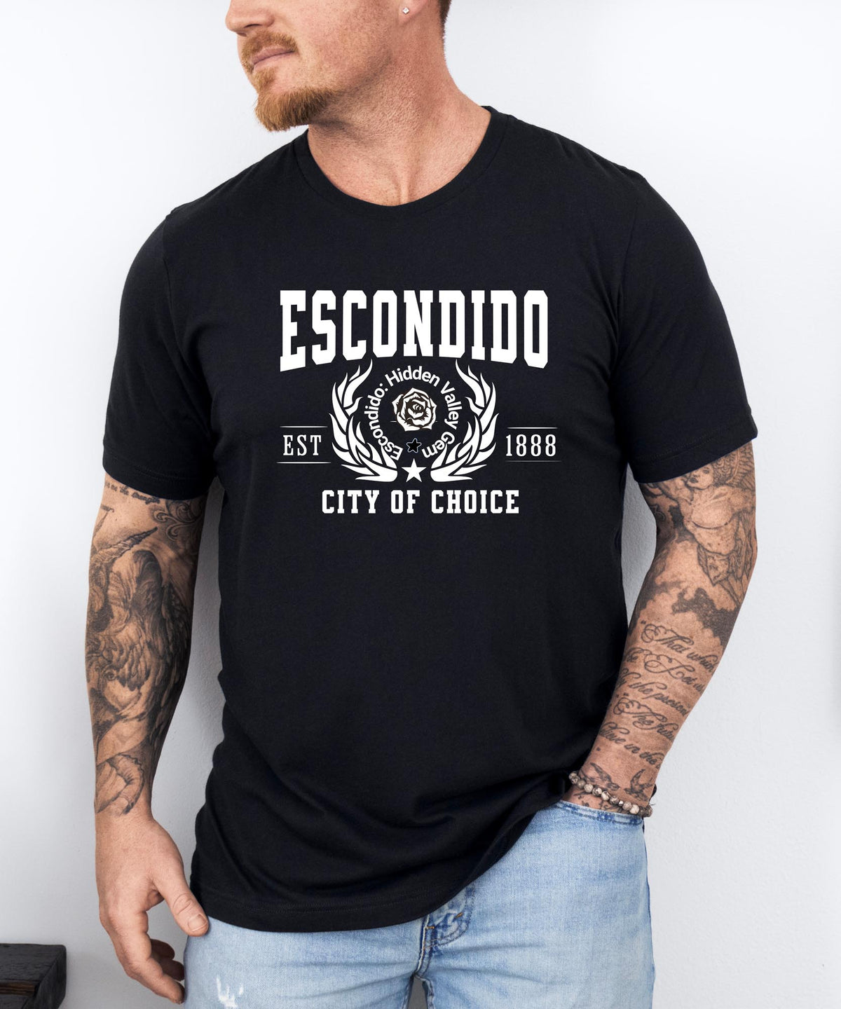 Escondido &quot;City of Choice&quot; California City T-Shirt – Unique Graphic Tee for Proud Locals and Southern California Fans