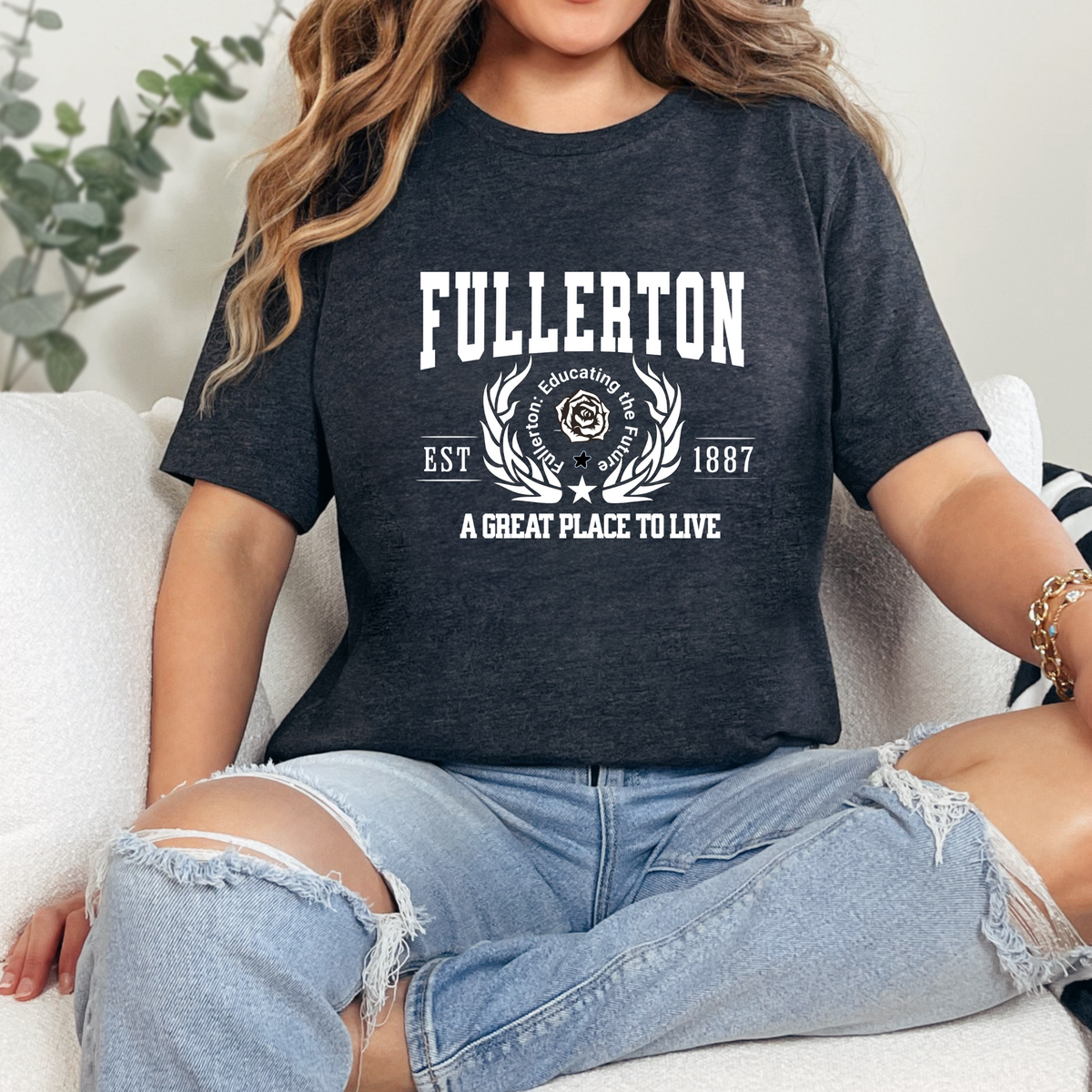 Fullerton California T-Shirt - A Great Place to Live - Stylish City Pride Apparel