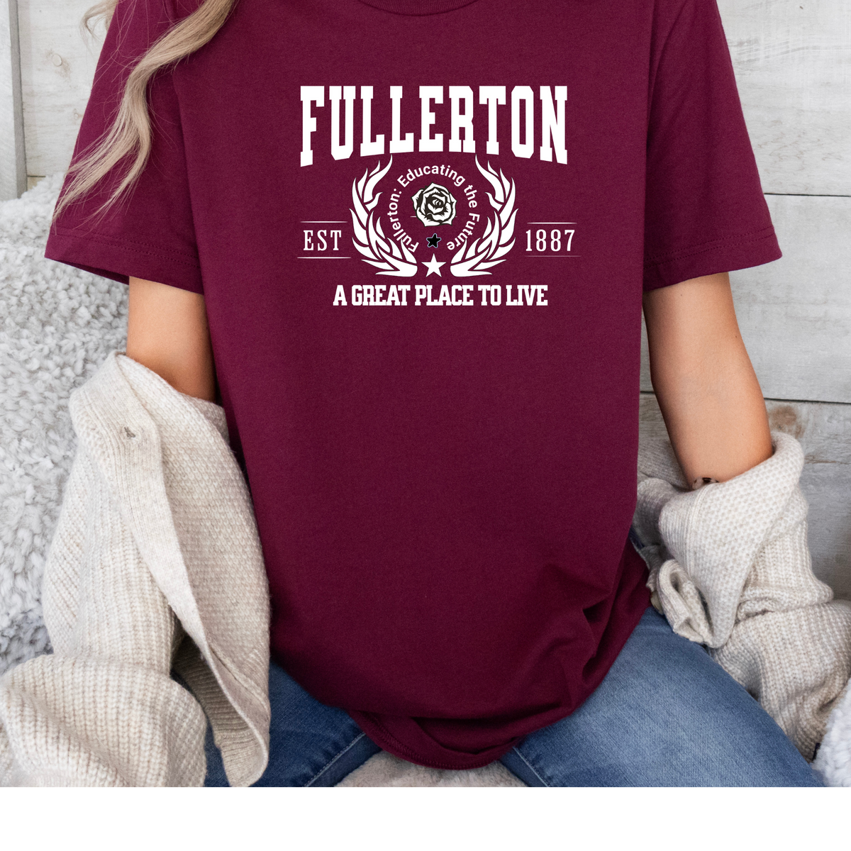 Fullerton California T-Shirt - A Great Place to Live - Stylish City Pride Apparel